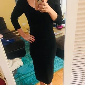 Alice and Olivia black bodycon dress